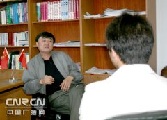 谈到正在富蕴县的